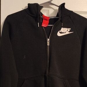 Nike Black Hoodie with White Logo